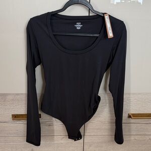 SKIMS Black Long Sleeve Bodysuit